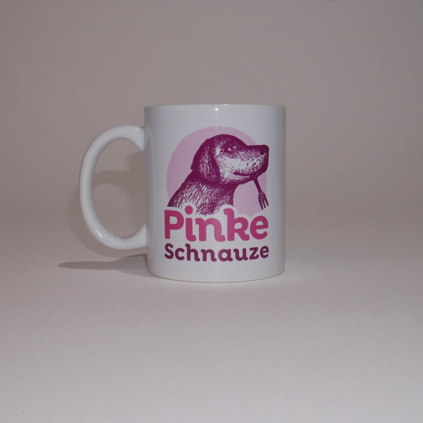 Pinke Schnauze Tasse 