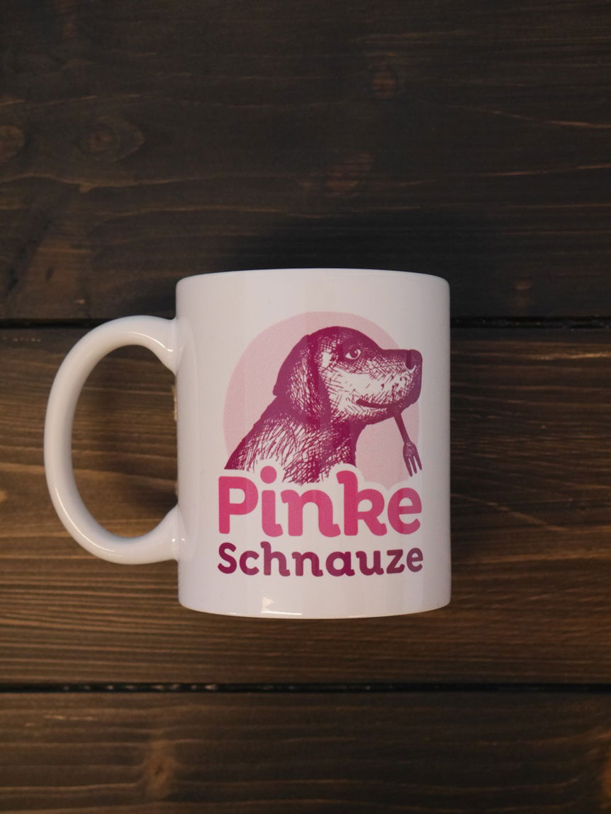 Pinke Schnauze Tasse 